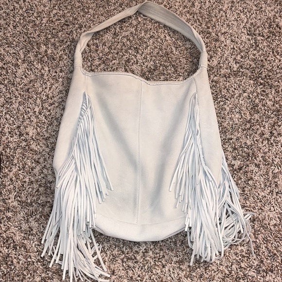 Genuine leather Margot Fringe hobo bag - Picture 2 of 9